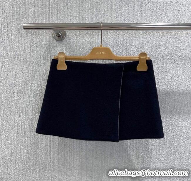 Trendy Design Miu Miu Wool Knit Mini Skirt M110509 Blue 2025