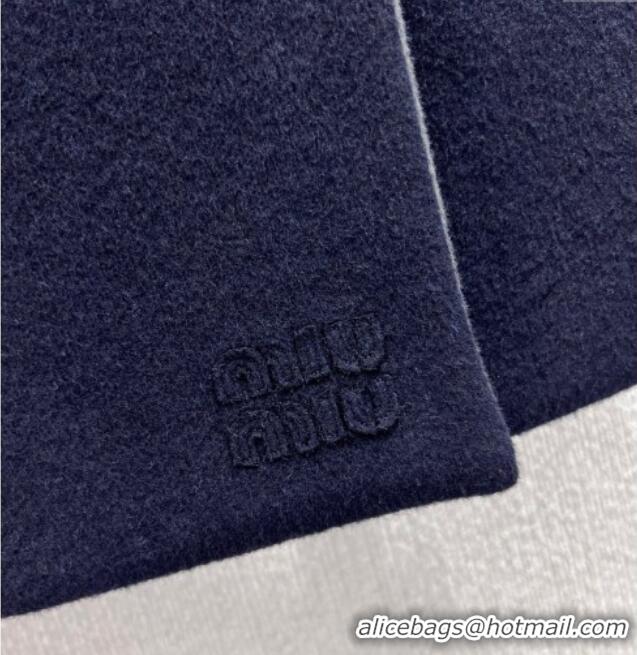 Trendy Design Miu Miu Wool Knit Mini Skirt M110509 Blue 2025