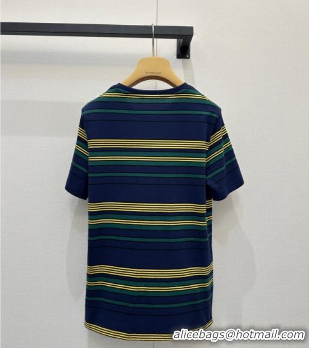 ​Market Sells Miu Miu Striped T-Shirt M110515 Yellow/Blue/Green 2025