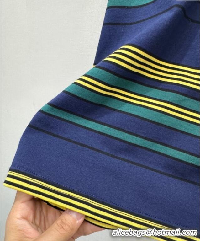 ​Market Sells Miu Miu Striped T-Shirt M110515 Yellow/Blue/Green 2025