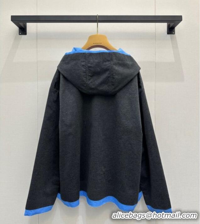 ​Best Price Miu Miu Wool Jacket M110518 Grey/Blue 2025