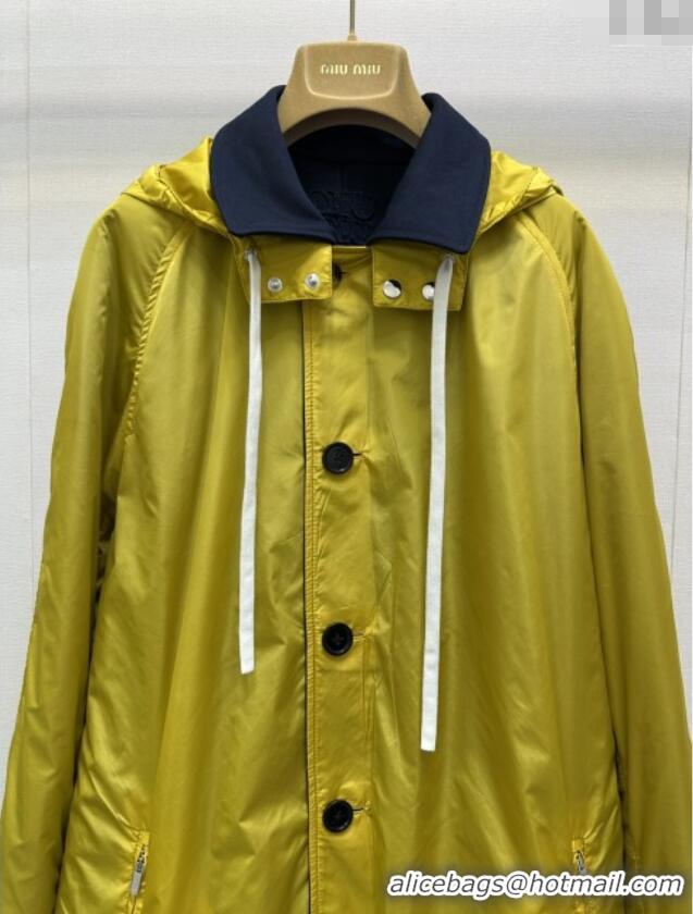 ​Top Quality Miu Miu Coat M110524 Blue/Yellow 2025