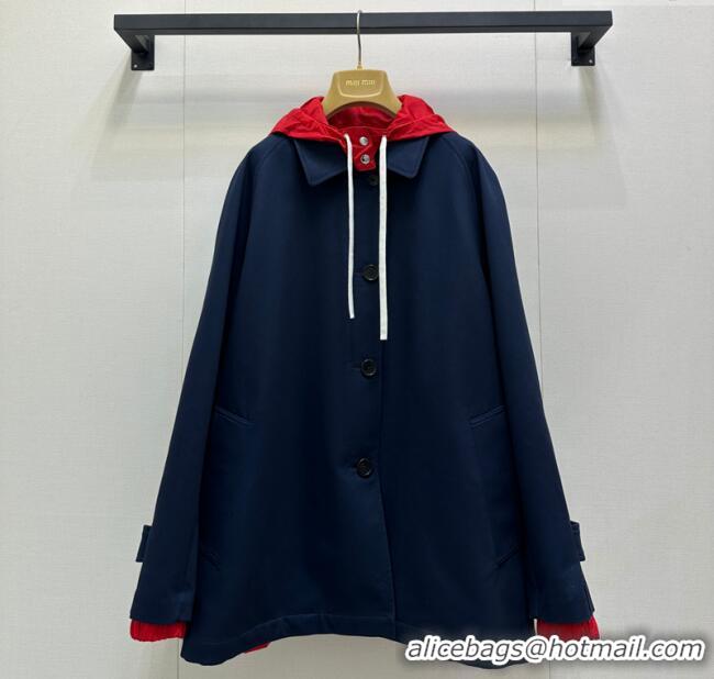 ​Best Quality Miu Miu Coat M110519 Blue/Red 2025