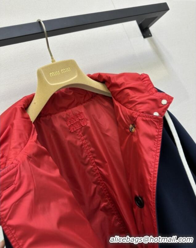 ​Best Quality Miu Miu Coat M110519 Blue/Red 2025