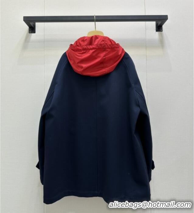 ​Best Quality Miu Miu Coat M110519 Blue/Red 2025