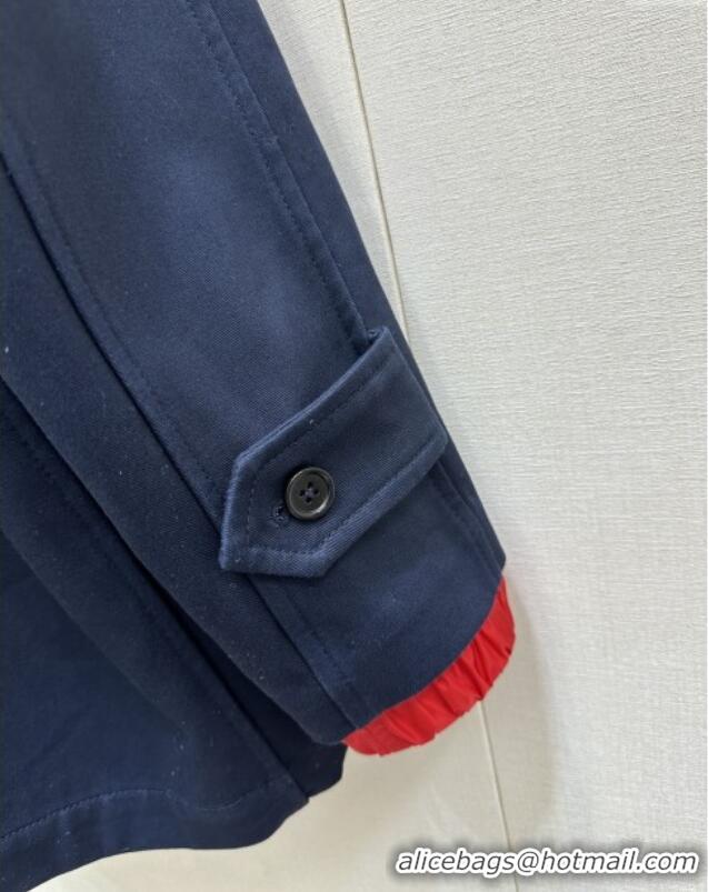 ​Best Quality Miu Miu Coat M110519 Blue/Red 2025