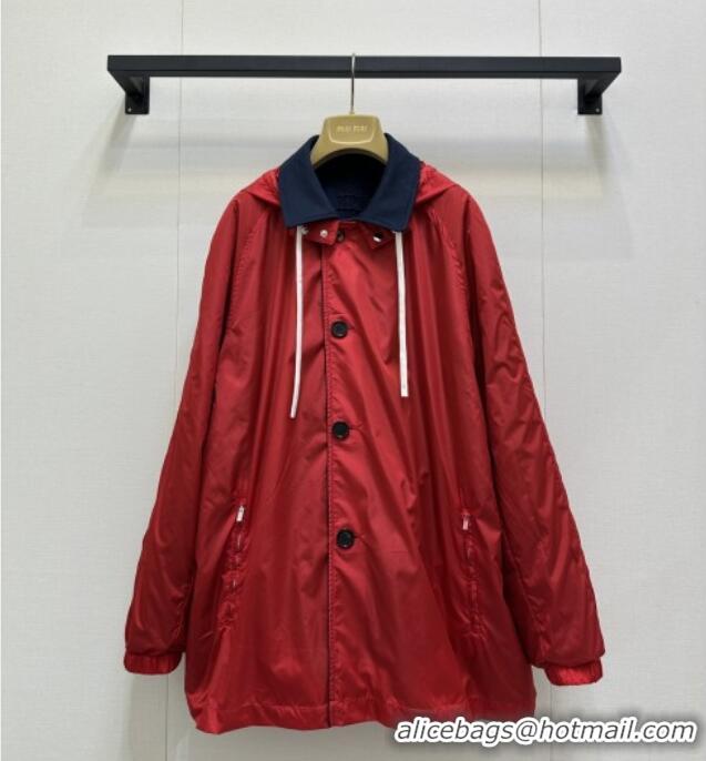 ​Best Quality Miu Miu Coat M110519 Blue/Red 2025