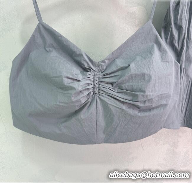 Good Taste Miu Miu Cotton Vest and Skirt Set M110521 Grey 2025