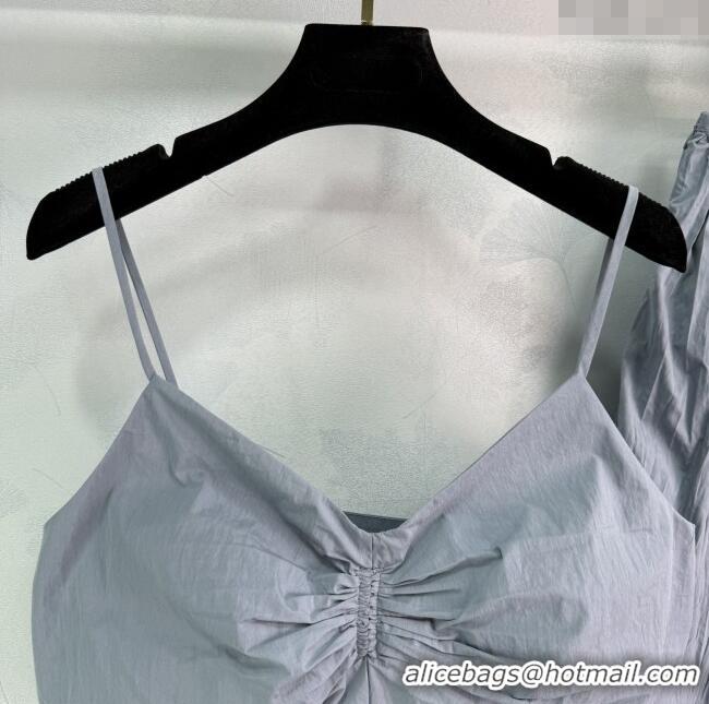 Good Taste Miu Miu Cotton Vest and Skirt Set M110521 Grey 2025