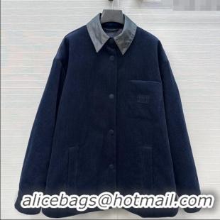 Well Crafted Miu Miu Corduroy Jacket M110530 Blue 2025
