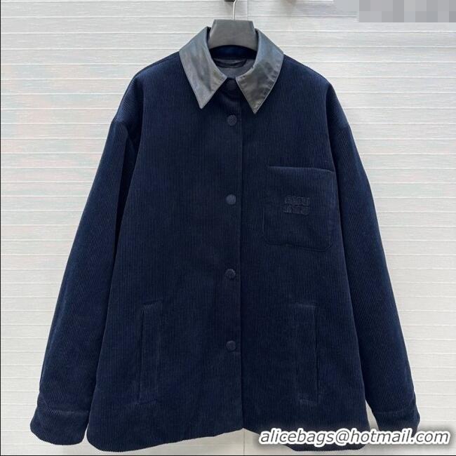 Well Crafted Miu Miu Corduroy Jacket M110530 Blue 2025