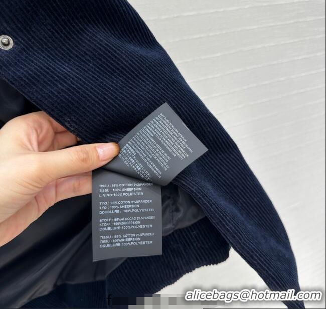 Well Crafted Miu Miu Corduroy Jacket M110530 Blue 2025