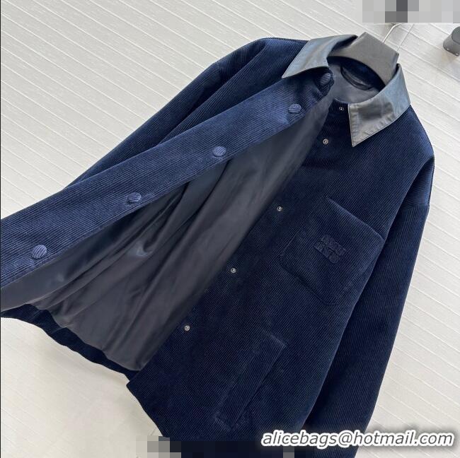 Well Crafted Miu Miu Corduroy Jacket M110530 Blue 2025