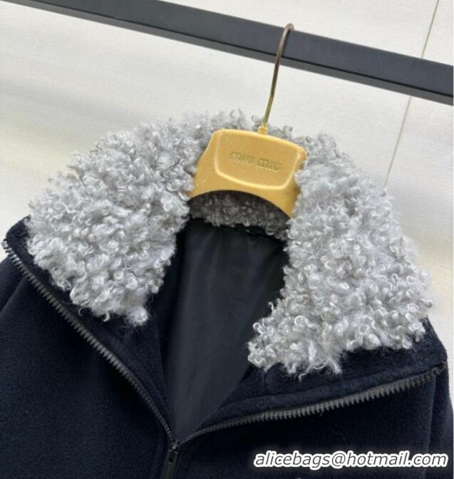 ​Market Sells Miu Miu Wool Jacket M110537 Navy Blue 2025