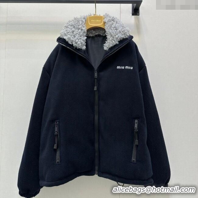 ​Market Sells Miu Miu Wool Jacket M110537 Navy Blue 2025
