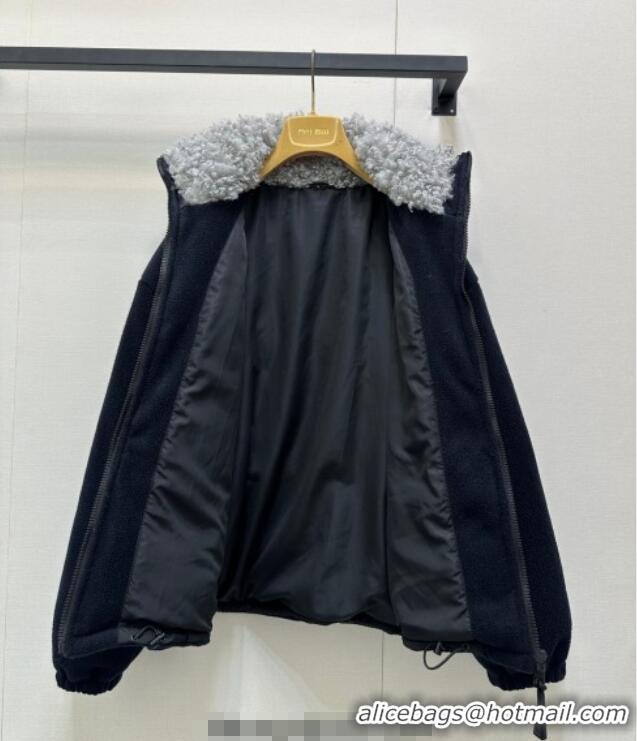 ​Market Sells Miu Miu Wool Jacket M110537 Navy Blue 2025