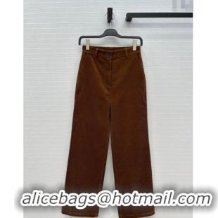 Well Crafted Miu Miu Corduroy Pants M110531 Golden Brown 2025