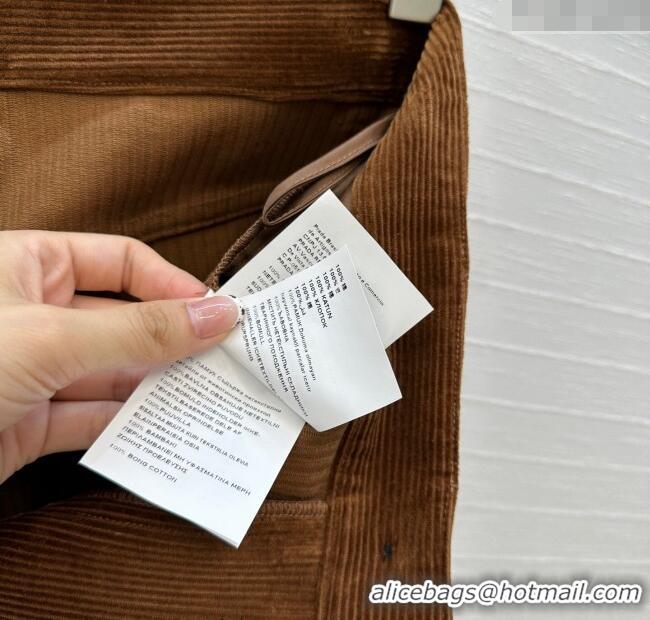 Well Crafted Miu Miu Corduroy Pants M110531 Golden Brown 2025