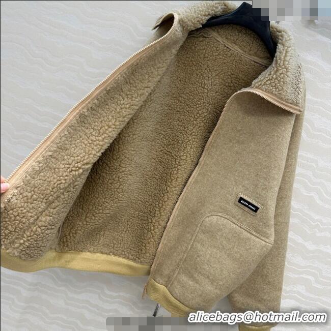 Trendy Design Miu Miu Wool Blend Jacket M110533 Beige 2025