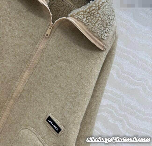 Trendy Design Miu Miu Wool Blend Jacket M110533 Beige 2025
