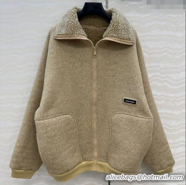 Trendy Design Miu Miu Wool Blend Jacket M110533 Beige 2025