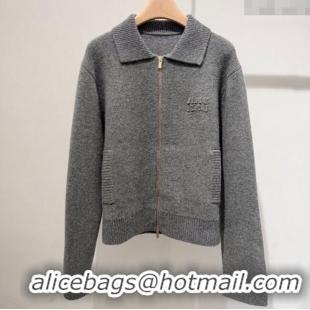 ​Market Sells Miu Miu Wool Cashmere Cardigan M110544 Grey 2025