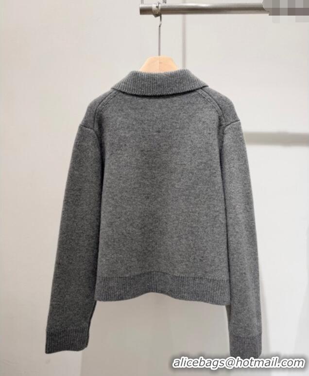 ​Market Sells Miu Miu Wool Cashmere Cardigan M110544 Grey 2025