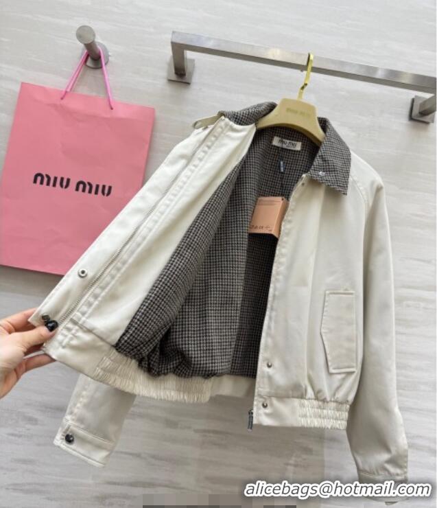 Well Crafted Discount Miu Miu Jacket MM111401 White 2025