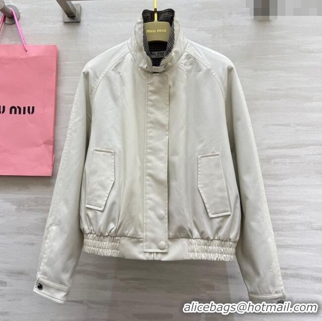 Well Crafted Discount Miu Miu Jacket MM111401 White 2025