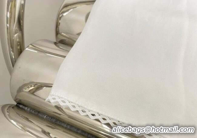 Inexpensive Miu Miu Bow Dress MM111402 White 2025