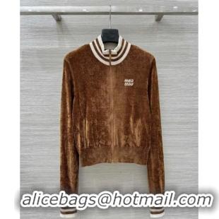 Best Price Discount Miu Miu Jacket MM111404 Brown 2025