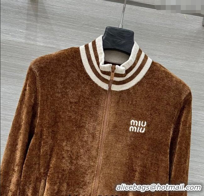 Best Price Discount Miu Miu Jacket MM111404 Brown 2025