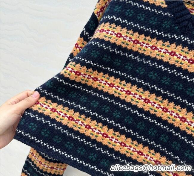 Best Price Miu Miu Wool Sweater MM111407 Yellow/Blue 2025