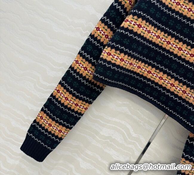 Best Price Miu Miu Wool Sweater MM111407 Yellow/Blue 2025