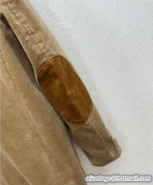 Best Price Miu Miu Corduroy Jacket MM111418 Brown 2025