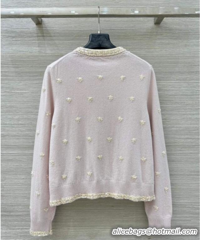 Buy Grade Miu Miu Wool Cardigan MM111406 Light Pink 2025