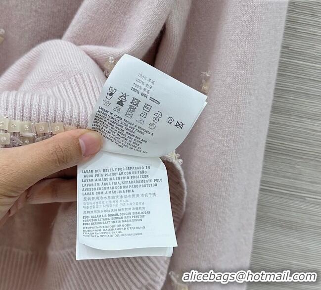 Buy Grade Miu Miu Wool Cardigan MM111406 Light Pink 2025