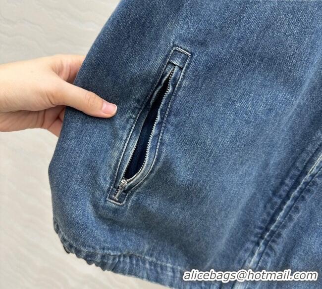 New Release Creation Miu Miu Denim Vest MM111408 Blue 2025