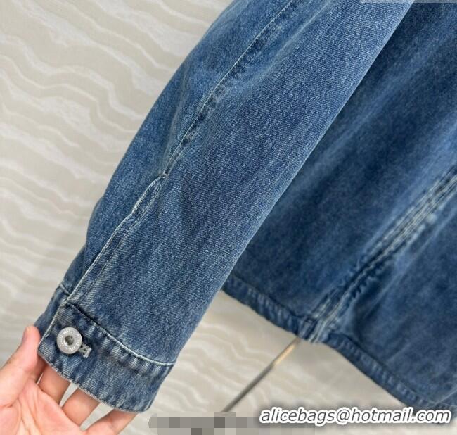 Reasonable Price Miu Miu Denim Jacket MM111408 Blue 2025