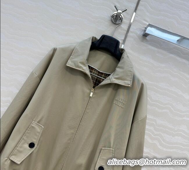 Luxury Cheap Miu Miu Cotton Jacket MM111409 Grey 2025