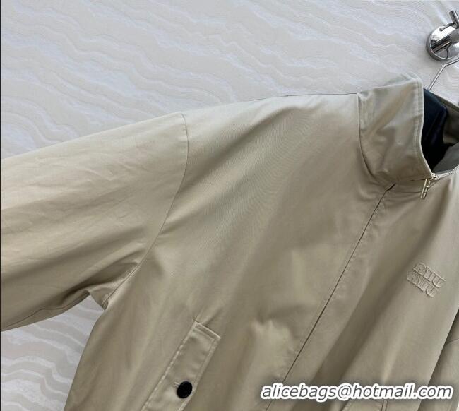 Luxury Cheap Miu Miu Cotton Jacket MM111409 Grey 2025