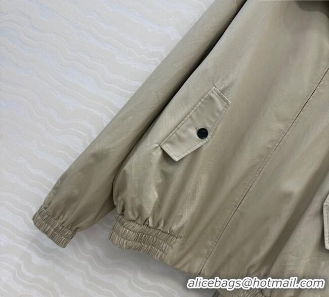 Luxury Cheap Miu Miu Cotton Jacket MM111409 Grey 2025