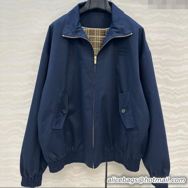 Well Crafted Miu Miu Cotton Jacket MM111409 Dark Blue 2025
