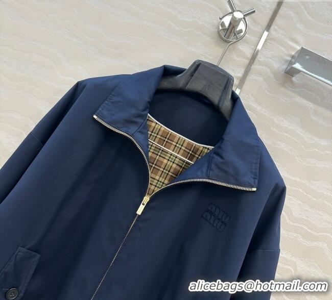 Well Crafted Miu Miu Cotton Jacket MM111409 Dark Blue 2025