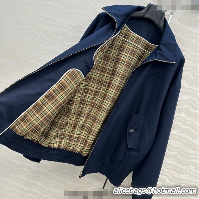 Well Crafted Miu Miu Cotton Jacket MM111409 Dark Blue 2025