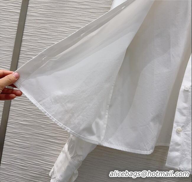 New Release Creation Miu Miu Cotton Shirt MM111421 White 2025