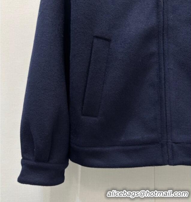 Discount Design Miu Miu Cashmere Jacket MM111426 Blue/Grey 2025