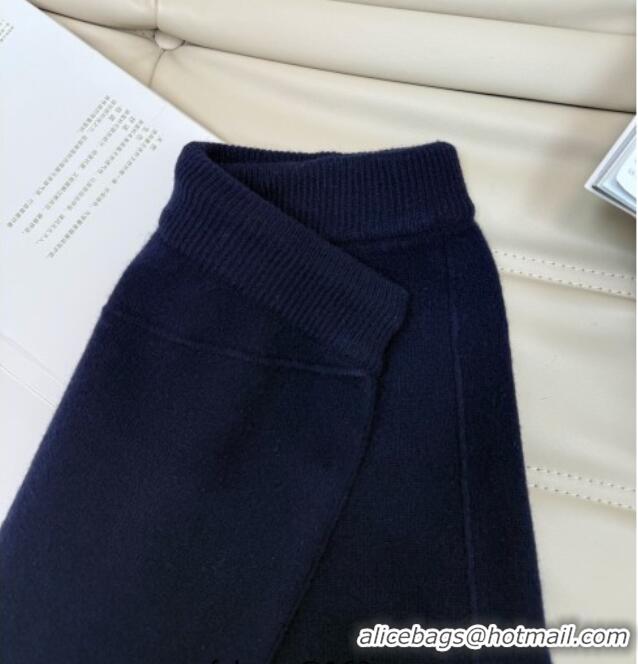 Grade Quality Miu Miu Knit Polo Shirt and Pants Set MM111449 Blue 2025
