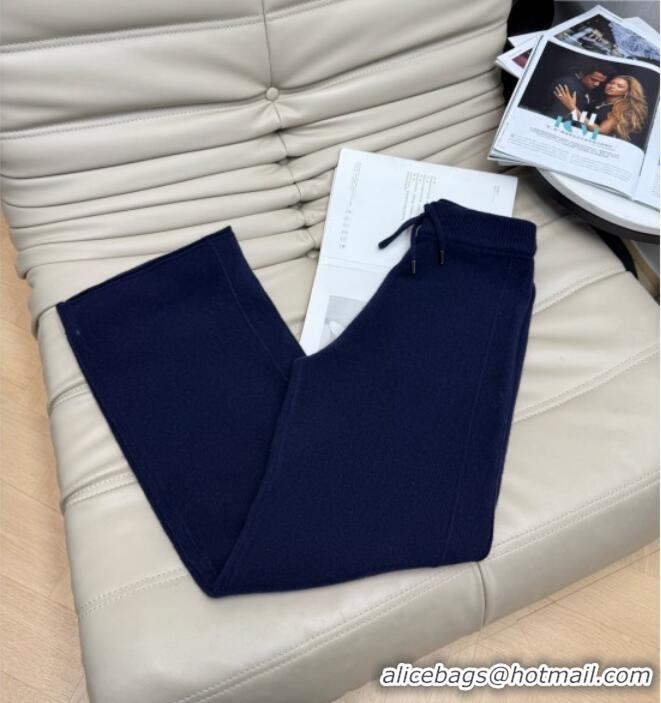 Grade Quality Miu Miu Knit Polo Shirt and Pants Set MM111449 Blue 2025