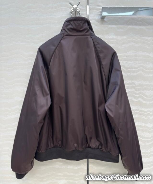 Affordable Price Miu Miu Reversible Jacket MM111430 Brown 2025